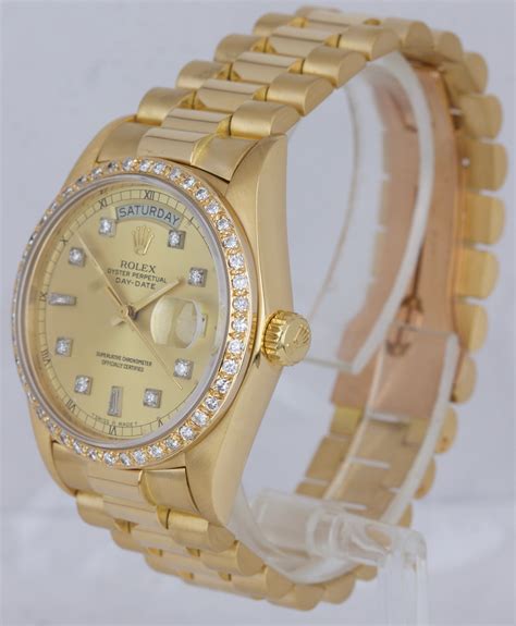 18k gold rolex day date presidential|rolex 18kt president 36mm watch.